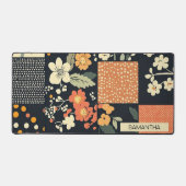 Bloemen Patchwork Patchwork Patroon (2) Bureaumat (Voorkant)