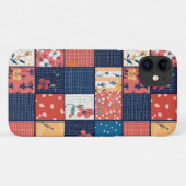 Bloemen Patchwork Patchwork Patroon (2) Case-Mate iPhone Case (Achterkant (horizontaal))