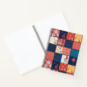  Bloemen Patchwork Patchwork Patroon (2) Notitieboek (Binnen)