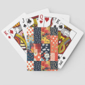 Bloemen Patchwork Patchwork Patroon (5) Pokerkaarten (Achterkant)