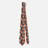 Bloemen Patchwork Patchwork Patroon (5) Stropdas (Voorkant)