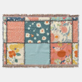 Bloemen Patchwork Patchwork Patroon (6) Deken (Voorkant)