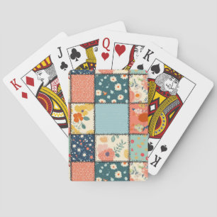  Bloemen Patchwork Patchwork Patroon (6) Pokerkaarten