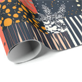  Bloemen Patchwork Patchwork Patroon (7) Cadeaupapier (Rol Hoek)