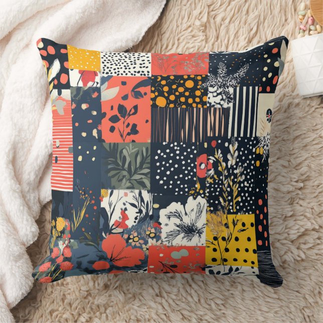  Bloemen Patchwork Patchwork Patroon (7) Kussen (Deken)