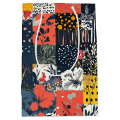  Bloemen Patchwork Patchwork Patroon (7) Medium Cadeauzakje (Voorkant)