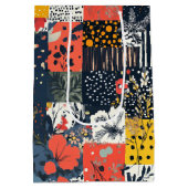  Bloemen Patchwork Patchwork Patroon (7) Medium Cadeauzakje (Achterkant)