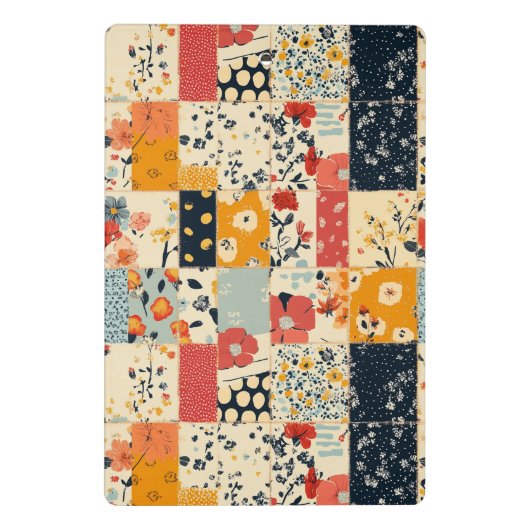  Bloemen Patchwork Patchwork Patroon (8) Mini Klembord (Achterkant)
