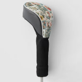 Bloemen Patchwork Style Design Golfheadcover (Schuin)