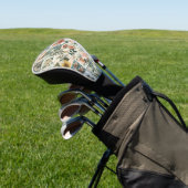 Bloemen Patchwork Style Design Golfheadcover (Insitu)