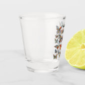 Bloemen Patchwork Vlinders Shot Glas (Links)