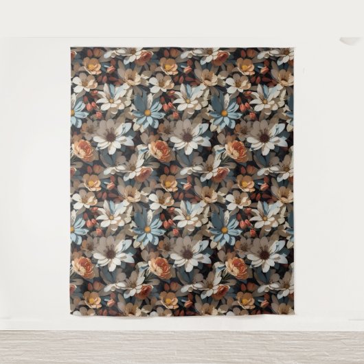 Bloemen Patroon 14 Tapestry Wandkleed (Voorkant)