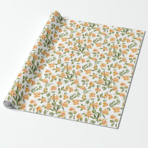 Bloemen Patroon Honeysuckle Flowers Cadeaupapier