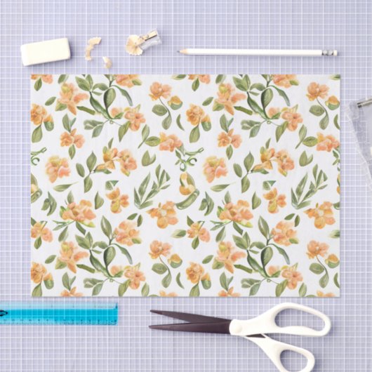 Bloemen Patroon Honeysuckle Flowers Tissuepapier (Craft)