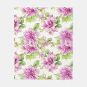 Bloemen Patroon I Lima Bloemen Fleece Deken (Voorkant)