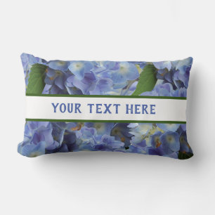 Bloemen patroon in blauw kussen