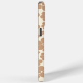 Bloemen Patroon in Tan en Cream Case-Mate iPhone Case (Achterkant / Rechts)