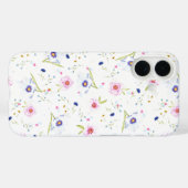 Bloemen Patroon iPhone Case (Achterkant (horizontaal))