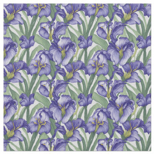 Bloemen Patroon Iris Flowers Stof