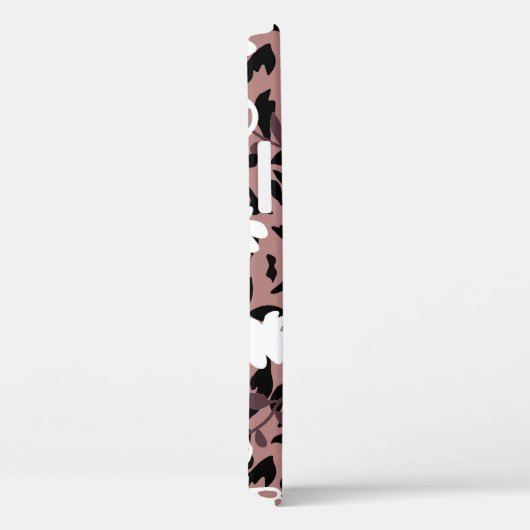 Bloemen patroon op luipaard achtergrond. Case-Mate iPhone case (Achterkant / Rechts)