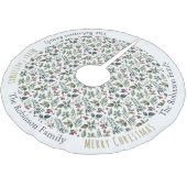 Bloemen Patroon Rustieke Boerderij Custom Christma Kerstboom Rok (Gekanteld)