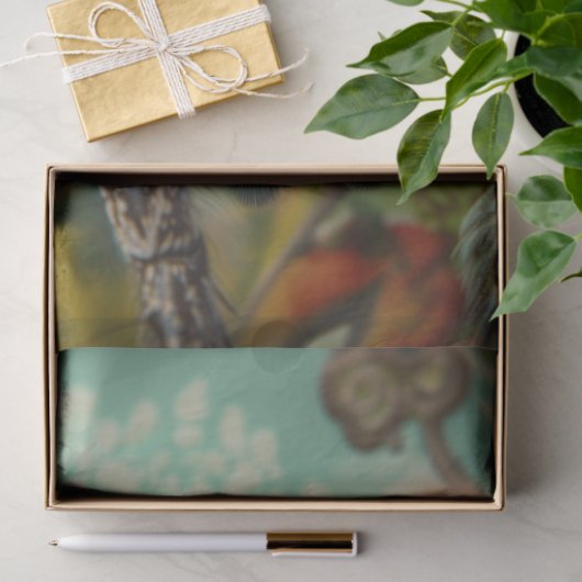 Bloemen Peacock Spider Decoupage Tissuepapier (Geschenk)