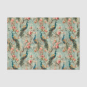 Bloemen Peacock Textuur look flower Tissuepapier (Voorkant)