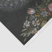 Bloemen, peracock, Butterflies en kalligrafie Tissuepapier (Detail)