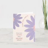 Bloemen Personeel Waardering Bedankkaart (Voorkant)