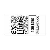 Bloemen Persoonlijke Ex-Libris Sjabloon Rubberstempel (Afrduk)