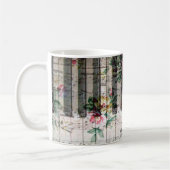 Bloemen pianist keyboard muziek koffiemok (Links)