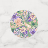 Bloemen Pickleball Design Confetti (Kleine voorkant)