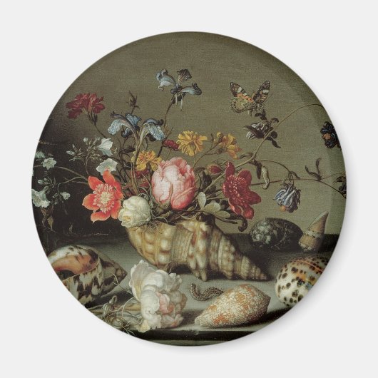 Bloemen, planken en insecten Balthasar van der Ast Magneet (Voorkant)