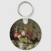 Bloemen, planken en insecten Balthasar van der Ast Sleutelhanger (Voorkant)