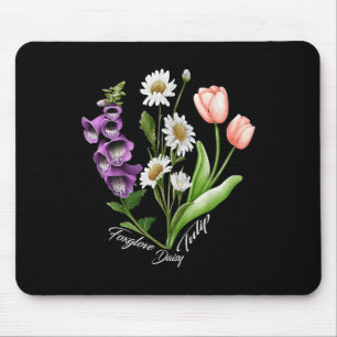 Bloemen Plant Foxglove Daisy Tulip Flower G Muismat