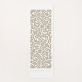 Bloemen & Planten | Beige yogamat (Voorkant)