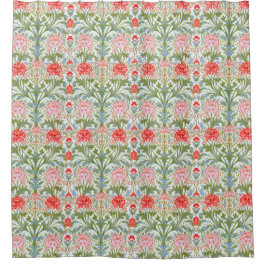 Bloemen Polyester Stof Douchegordijn