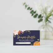 Bloemen Pompoen Luier Raffle Kaart Herfst Herfst (Staand voorkant)