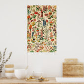  bloemen poster (Keuken)