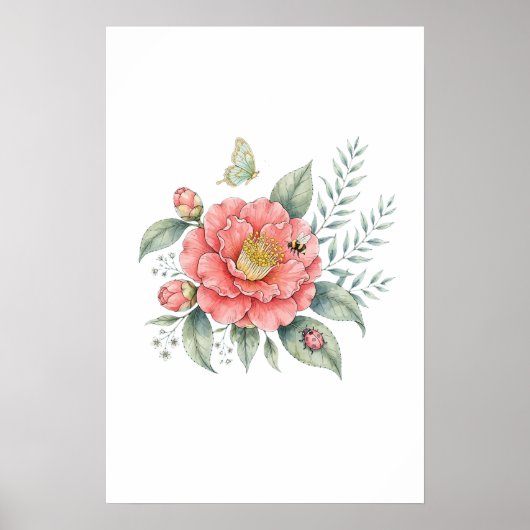 bloemen poster (Voorkant)