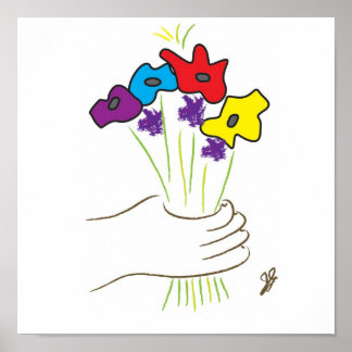 bloemen poster