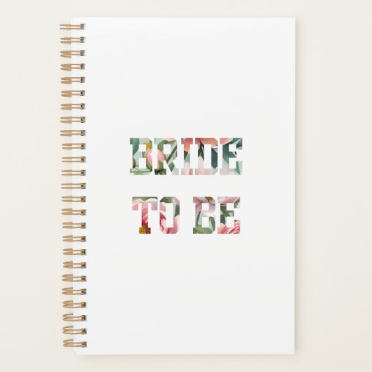 Bloemen Print Bruid te zijn Planner (Voorkant)