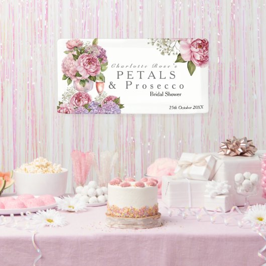 Bloemen & Prosecco Banner (Feest)