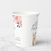 Bloemen & Prosecco Bloemrijke Bruidsdouche Papieren Bekers (Rechts)