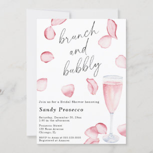 Bloemen & Prosecco Brunch en bruisende Bruid Kaart