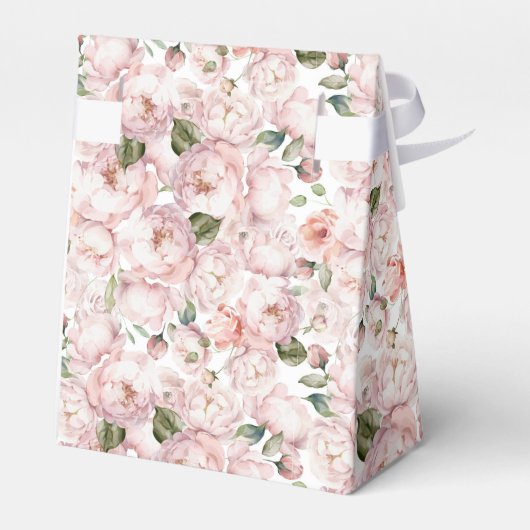 Bloemen & Prosecco Roze Bloemen Douche Dank u Bedankdoosjes (Achterkant)