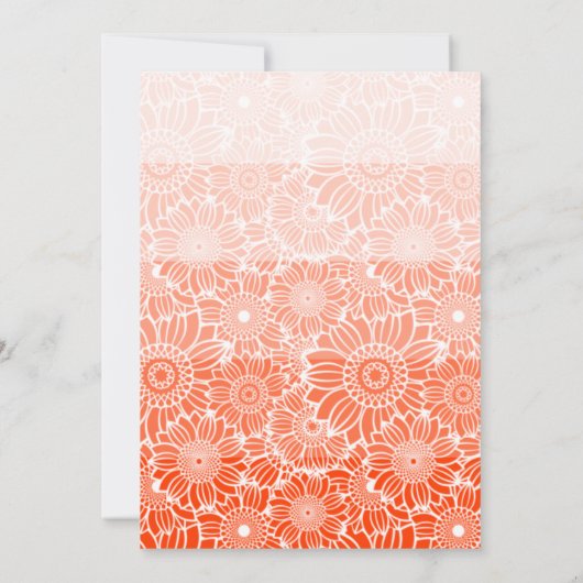 Bloemen Regenboog Sinaasappel Strepen Arch Foto Ve Kaart (Achterkant)