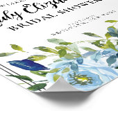 Bloemen Regency Era Welkom Vrijgezellenfeest Poster (Hoek)