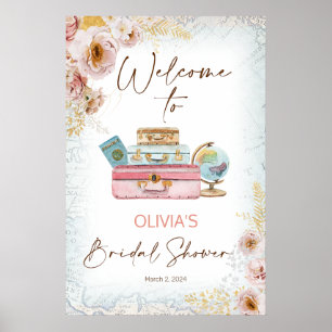 Bloemen Reizend Vrijgezellenfeest Welkom Poster