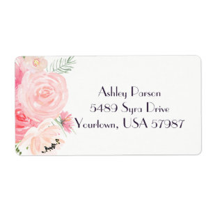 Bloemen retour adres label